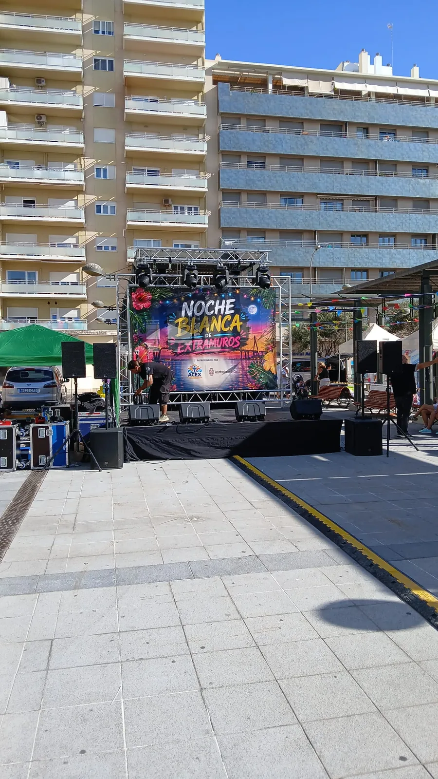 Pack Sonido Premium montado en un evento