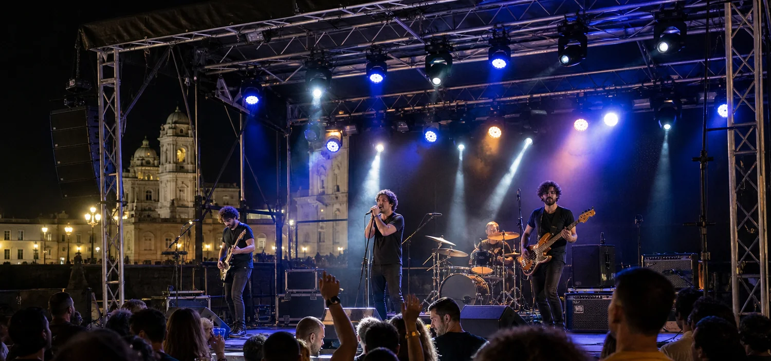Pack Festival — Iluminación montado en un evento
