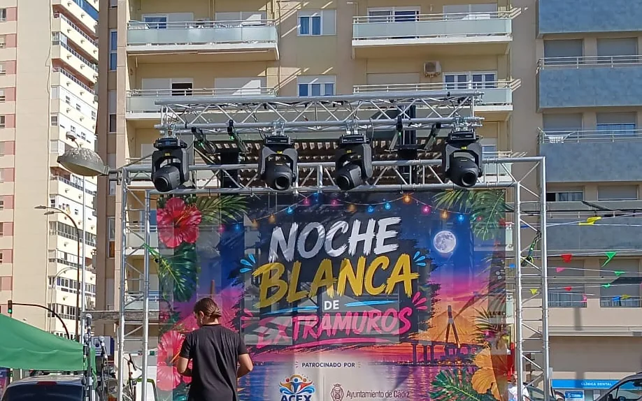 Pack Show de Luces montado en un evento