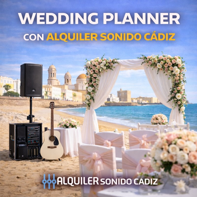 💍 WEDDING PLANNER – ALQUILER SONIDO CÁDIZ

En Alquiler Sonido Cádiz te acompañamos en uno de los días más importantes de tu vida, cuidando cada detalle técnico y estético para que tu boda sea perfecta de principio a fin.
Ofrecemos un servicio integral de wedding planner enfocado en la organización técnica y el ambiente del evento:
✨ Sonido profesional para ceremonia y celebración
✨ Música en directo, DJ y microfonía
✨ Iluminación decorativa y ambiental
✨ Pantallas LED y proyección
✨ Escenarios, tarimas y montaje técnico
✨ Coordinación y asistencia durante el evento
Especialistas en bodas en playa, fincas y espacios singulares de Cádiz.
Tú disfrutas del momento, nosotros nos ocupamos de todo.
📞 622 290 586
🌐 www.alquilersonidocadiz.com

Reserva tu fecha y empieza a soñar tu boda.